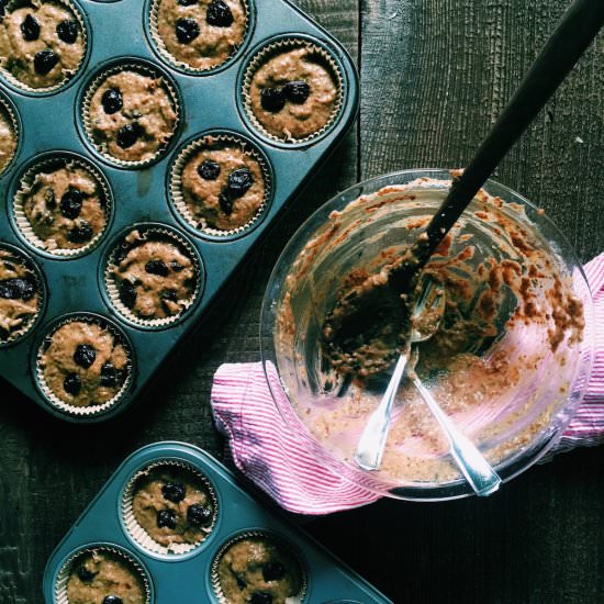 Chia Cherry Breakfast Muffins