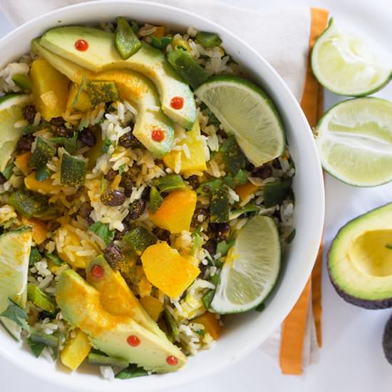 Tropical Black Bean & Rice Bowls