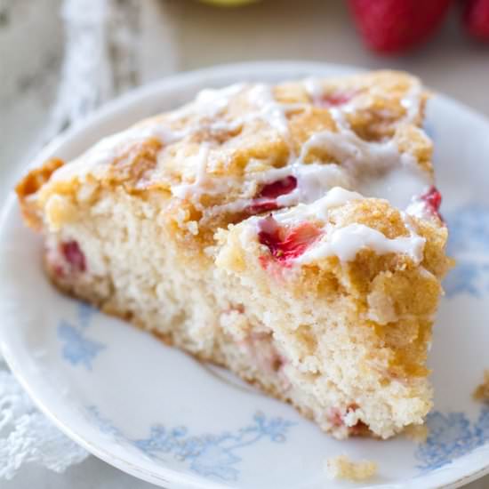 Strawberry Lemon Coffee Cake