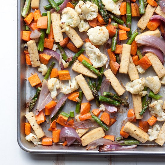 Sheet Pan Tofu & Veggie Dinner