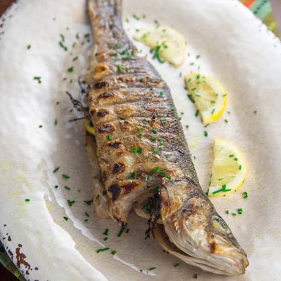 Grilled Whole Branzino