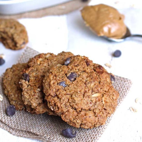 PB Chocolate Chip Oatmeal Cookies