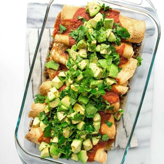 Healthy Make-Ahead Enchilada Bake