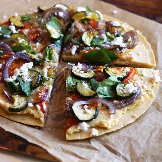 Gluten-free Mediterranean Pizza