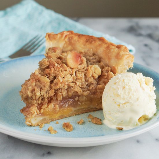 Pineapple Macadamia Crumb Pie