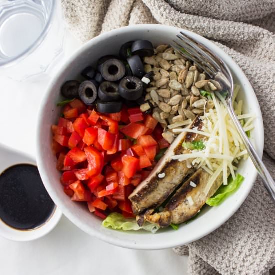 Crunchy Basil Romaine Salad