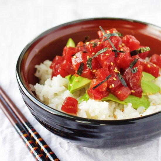 Ahi Tuna Poke Bowl