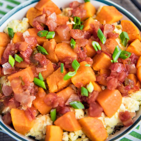 Egg & Sweet Potato Scramble