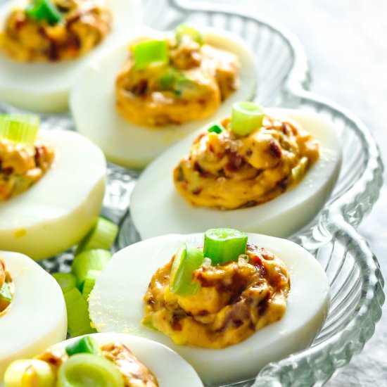 BLT Deviled Eggs