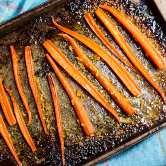 Citrus Roasted Carrots with Ginger