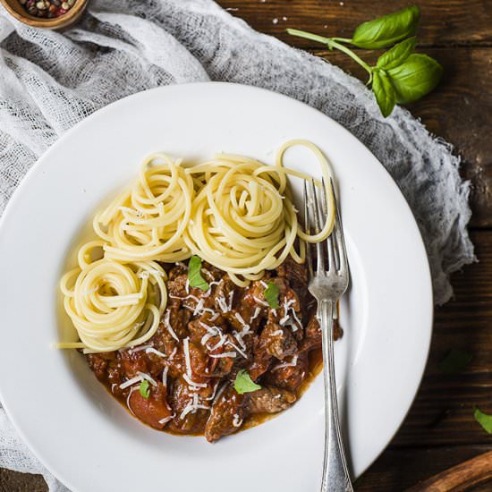 Beef stew from Corfu