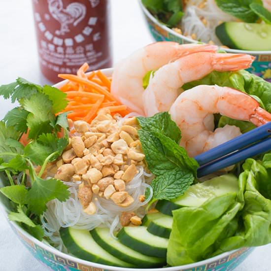 Vermicelli Noodle Bowls with Shrimp