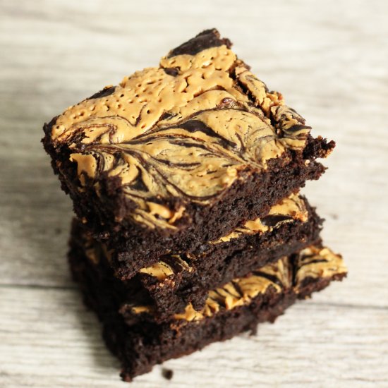 Dairy Free Peanut Butter Brownies