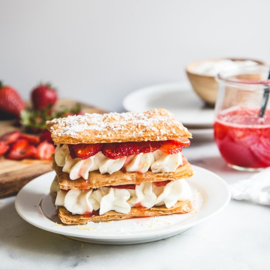 Phyllo Napoleans with Lemon Cream