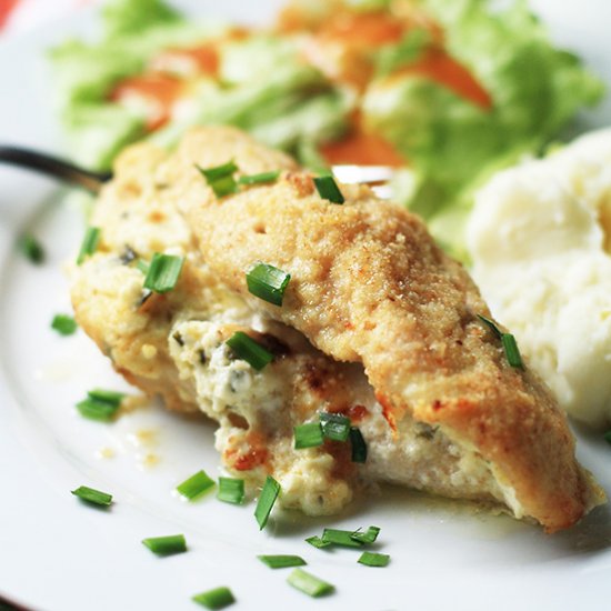 Cream Cheese& Chive Stuffed Chicken