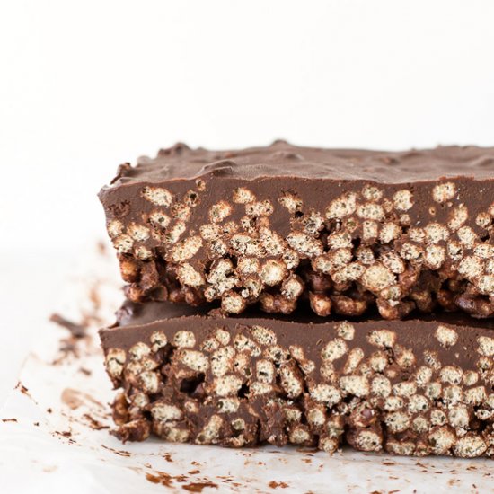 Chocolate Vegan Rice Crispy Bars