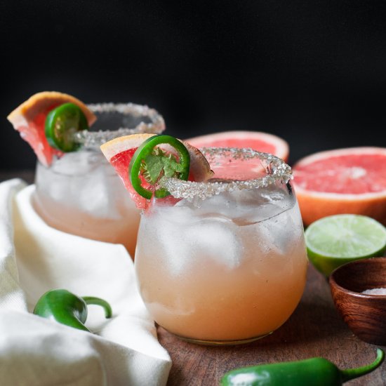 Grapefruit Jalapeño Margaritas