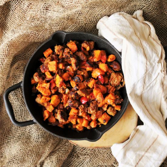 Sausage Sweet Potato Hash