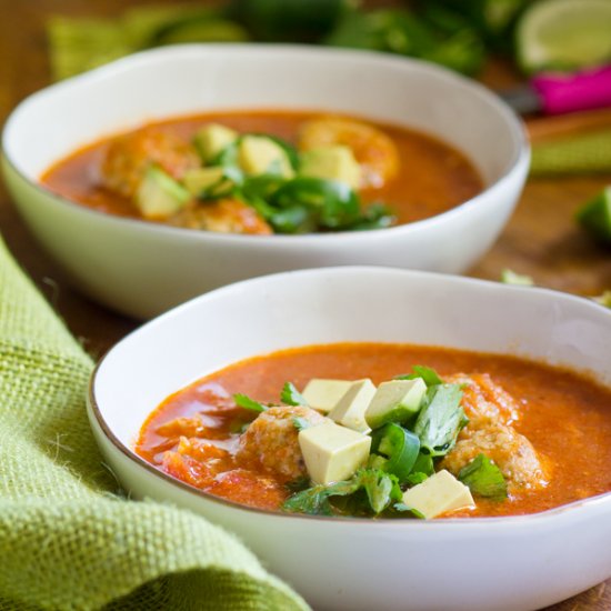 Matzah Ball Tortilla Soup