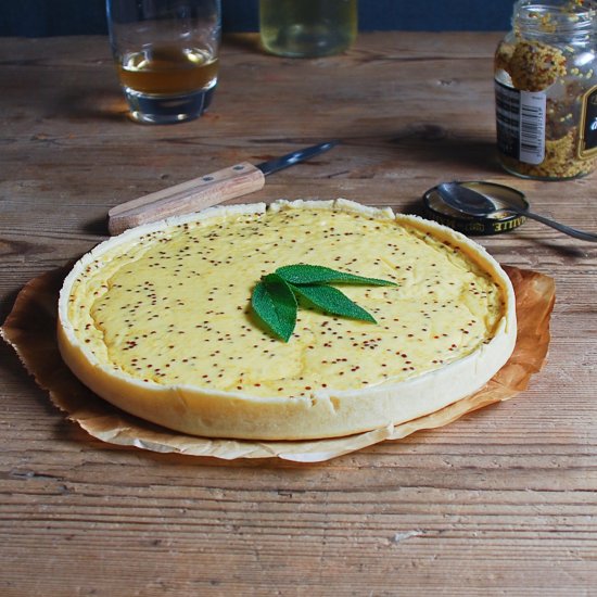 Mustard cheese tart