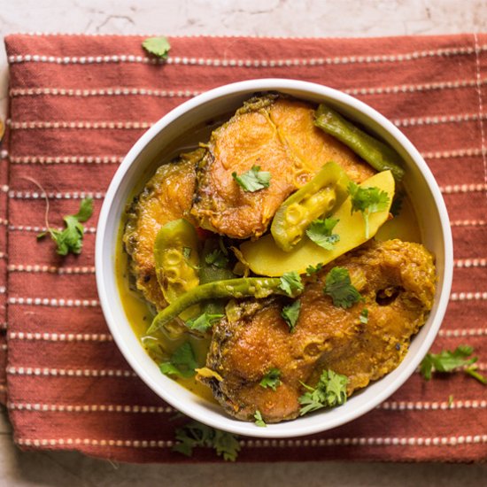 Fish Curry with Bengali 5 Spices