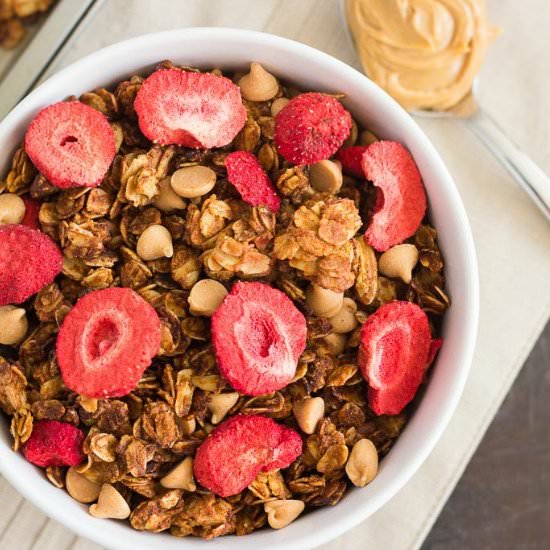 Strawberry Peanut Butter Granola