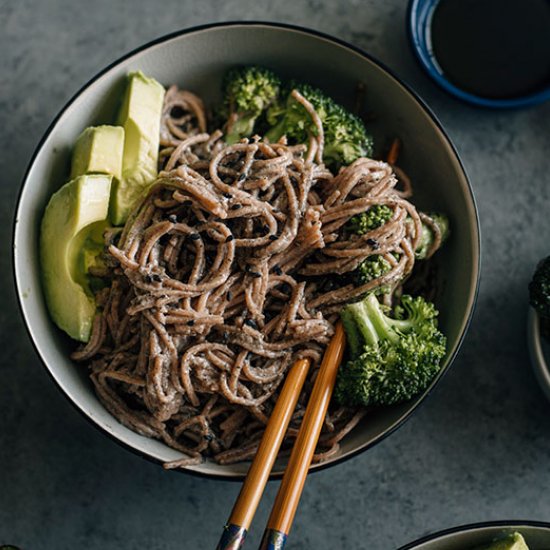 Black Sesame Soba Noodles