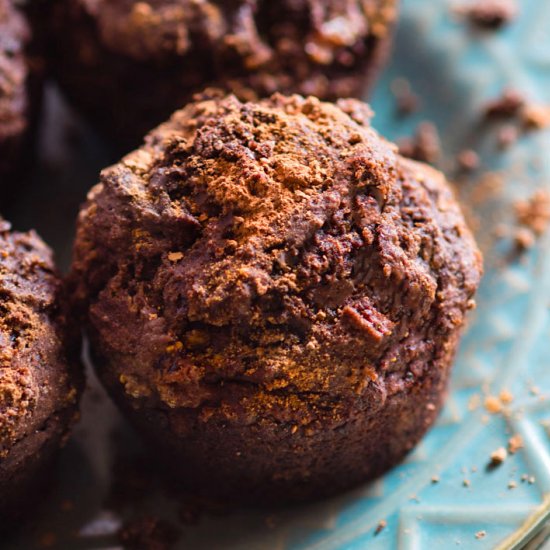 Healthy Mexican Chocolate Muffins