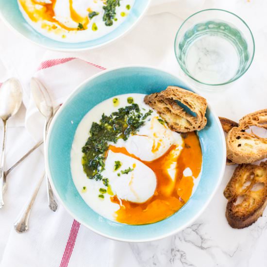 Turkish Poached Eggs