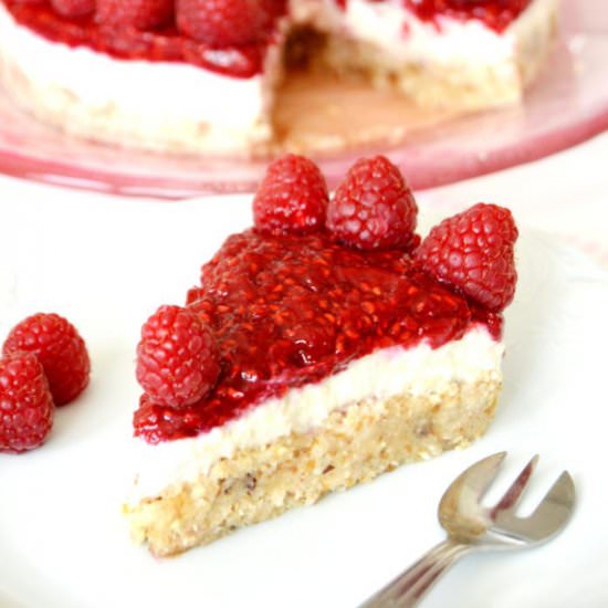 Vegan Raspberry Cheesecake