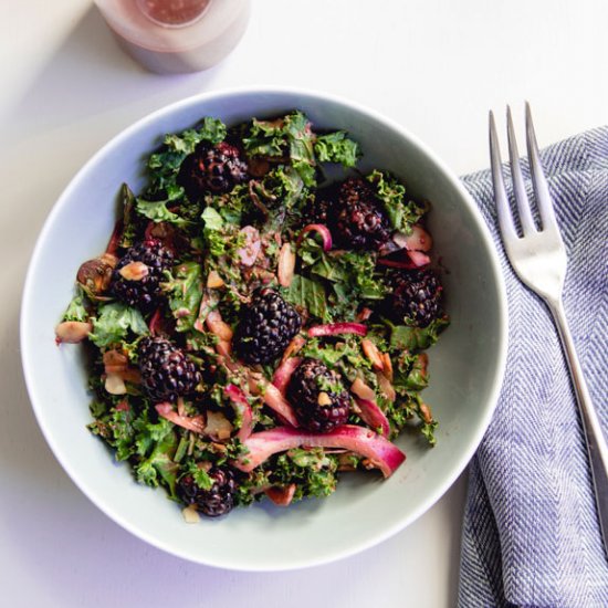 Blackberry Kale Salad