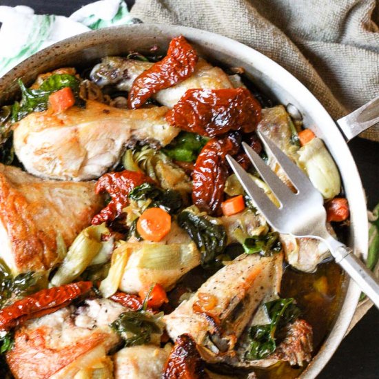 Chicken With Artichokes & Tomatoes