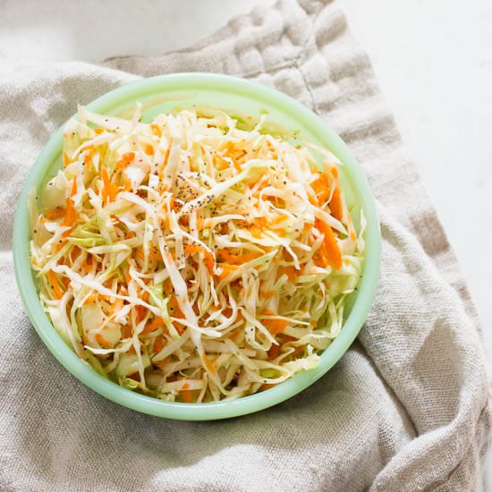 Apple Cider Vinegar Coleslaw