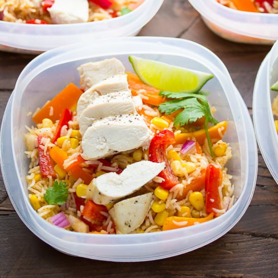 Chicken Fajita Lunch Bowls