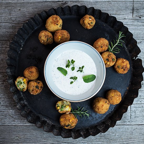 Fried Vegetable Potato Balls