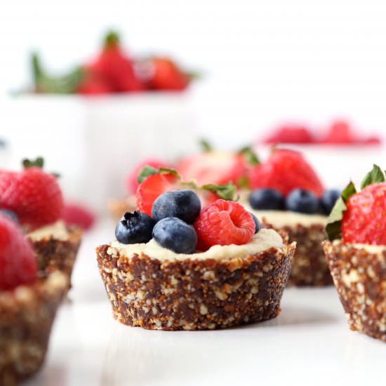 Raw Citrus Berry Tarts