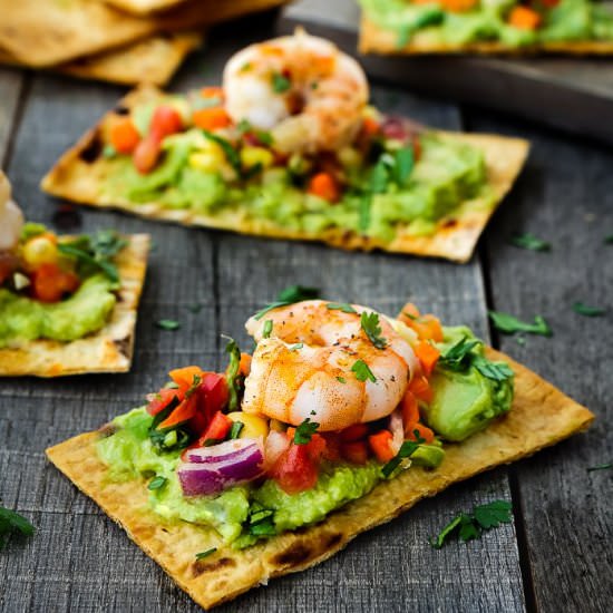 Mexican Crispy Shrimp Bruschetta