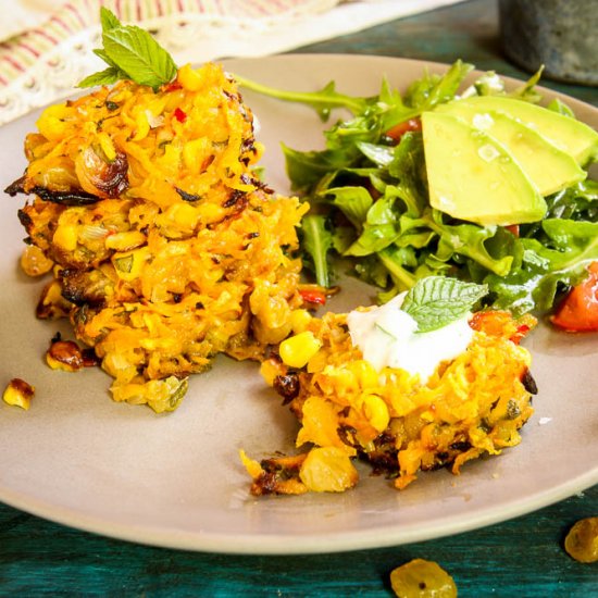 Baked Butternut Squash Cakes