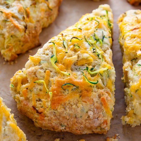 Zucchini Cheddar Scones