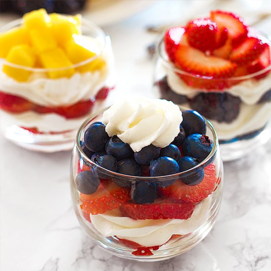 Civil War Cheesecake Parfaits