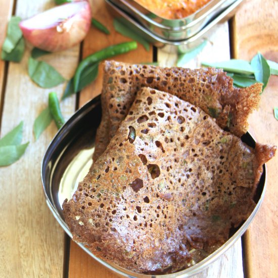 Finger Millet Pancake / Ragi Dosa