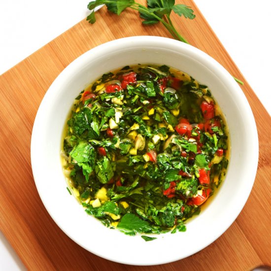 Easy 5 Minute Chimichurri Sauce