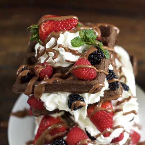 Guilt-Free Chocolate Waffles