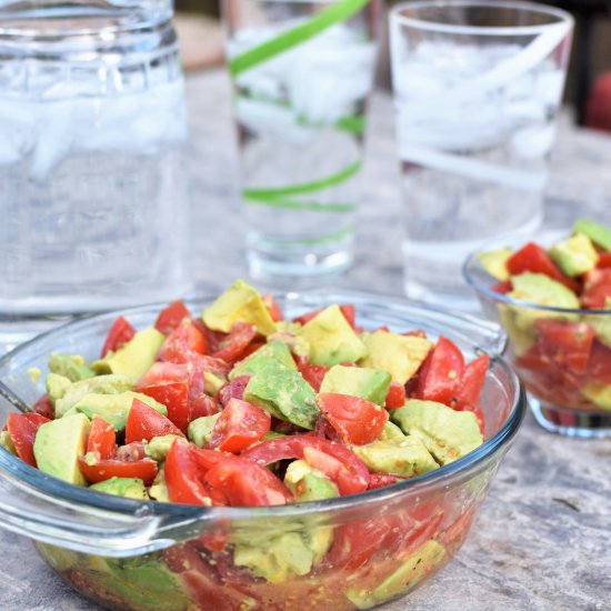 Fresh Avocado and Tomato Salad