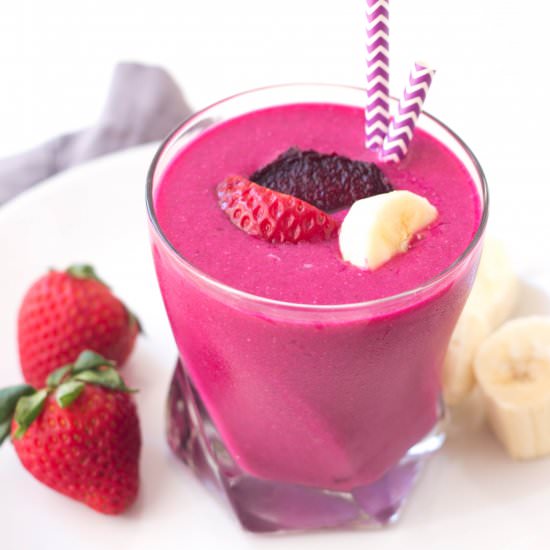 Strawberry-Banana and Beet Smoothie