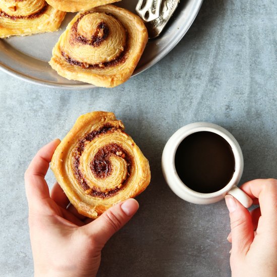 Puff Pastry Cinnamon Rolls