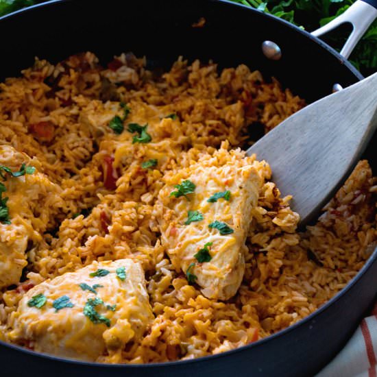 One Pot Fiesta Chicken & Rice