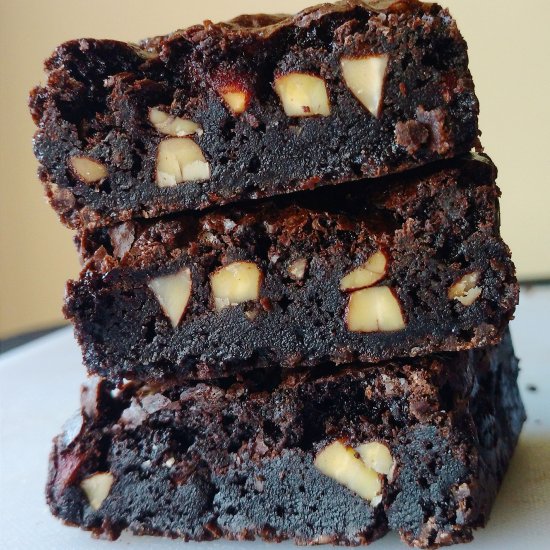 Fudgy Almond Brownies