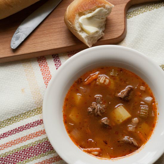 Beef and Barley Soup