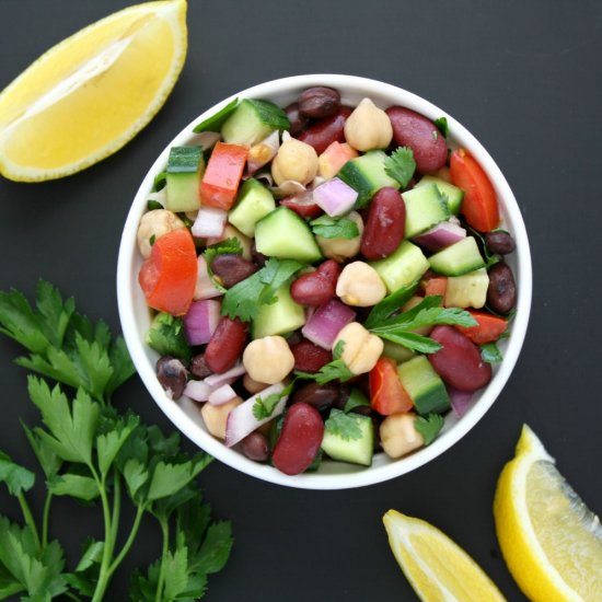 Mediterranean Three Bean Salad